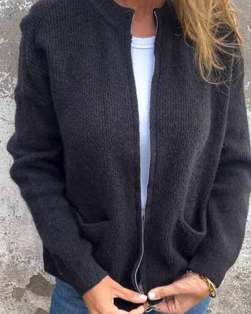 ERA - Cardigan de algodão com zíper