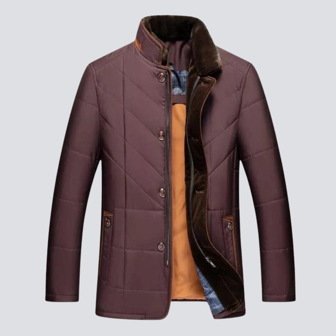 Solomon - Jaqueta de Inverno Masculina com Gola Alta