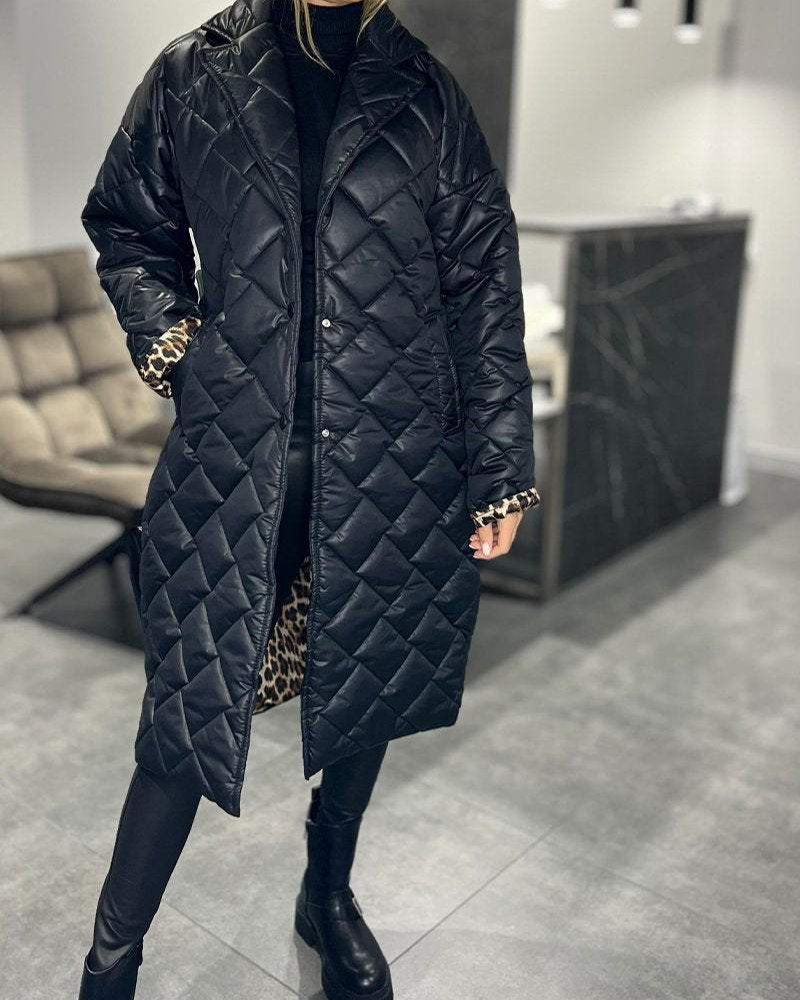 DIASY - MANTEAU MI-LONGO DESCONECTADO EM ALGODÃO COM REVERSO