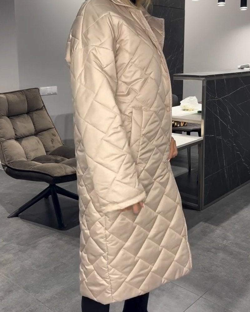 DIASY - MANTEAU MI-LONGO DESCONECTADO EM ALGODÃO COM REVERSO