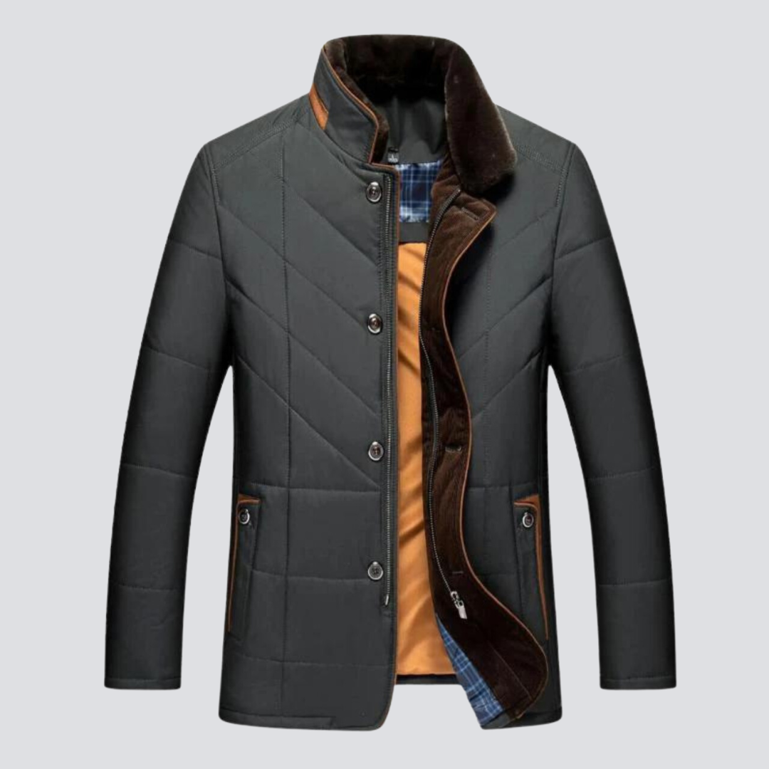 Solomon - Jaqueta de Inverno Masculina com Gola Alta