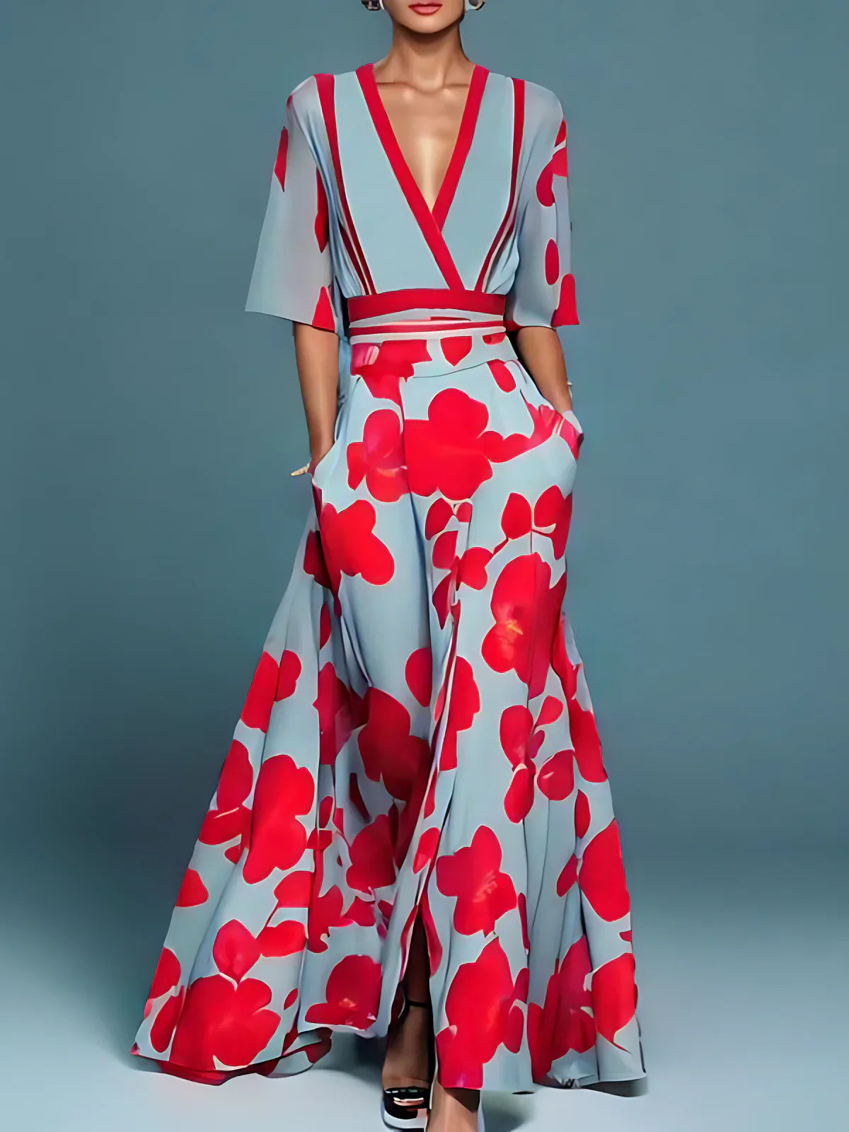 Elise™ - Vestido Elegante de Flores - Sinta-se Confiante