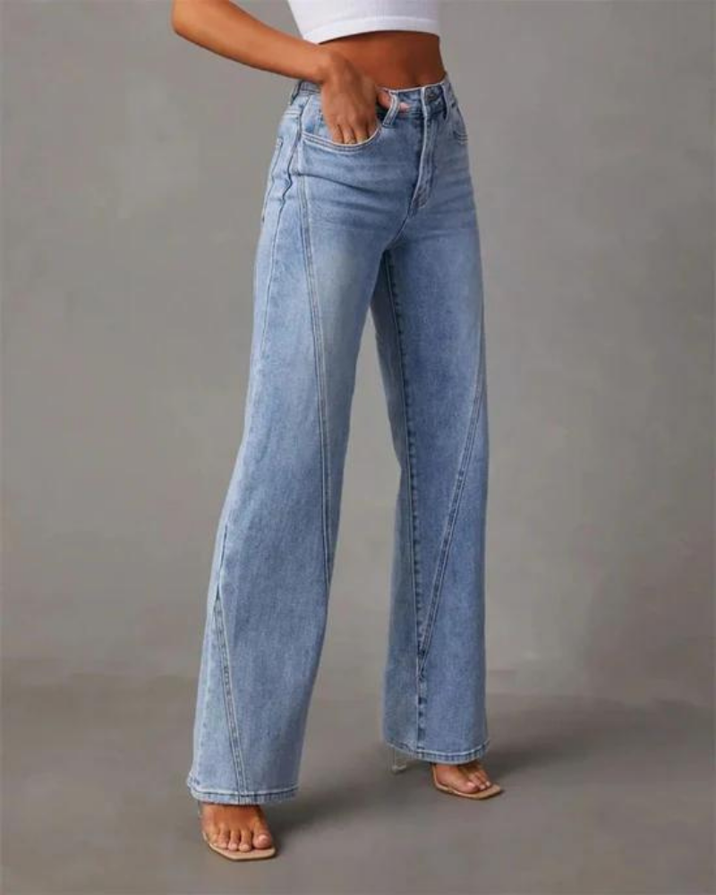 BANIA - JEANS DE PERNA LARGA