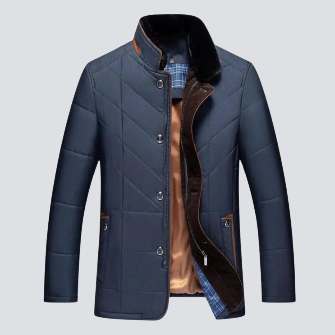 Solomon - Jaqueta de Inverno Masculina com Gola Alta