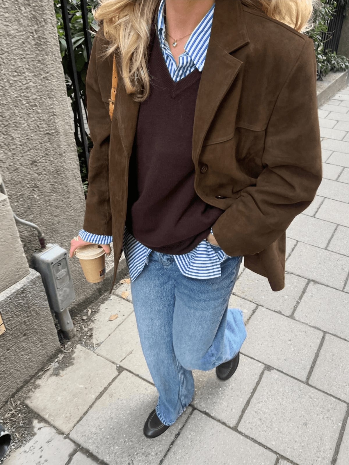 Luise - Jaqueta de Couro Suede