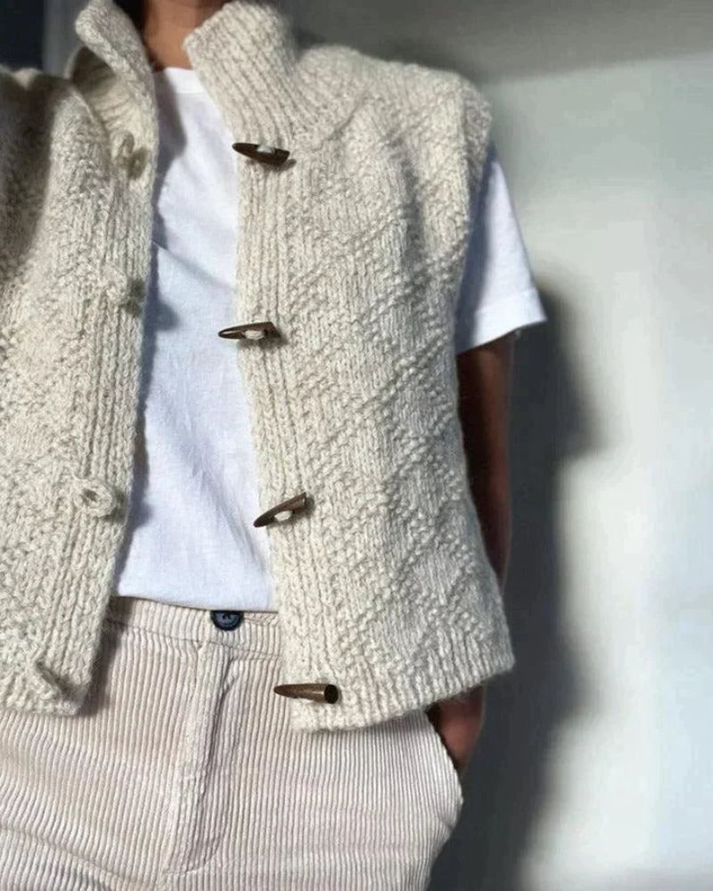 INGRID - CARDIGAN ELEGANTE SEM MANGAS