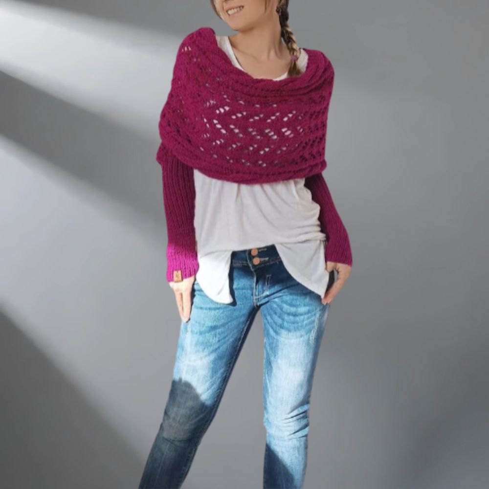 Denisse | Luxuosa Xale de Tricô