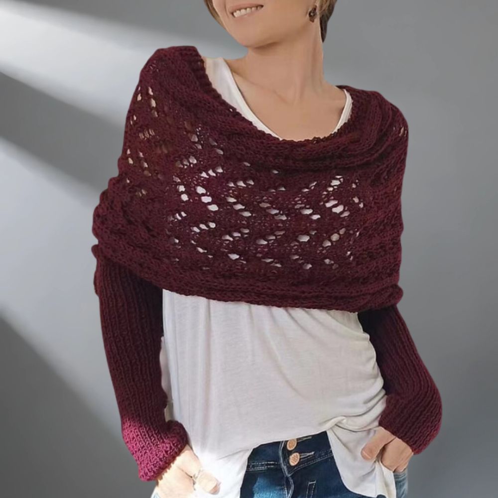 Denisse | Luxuosa Xale de Tricô