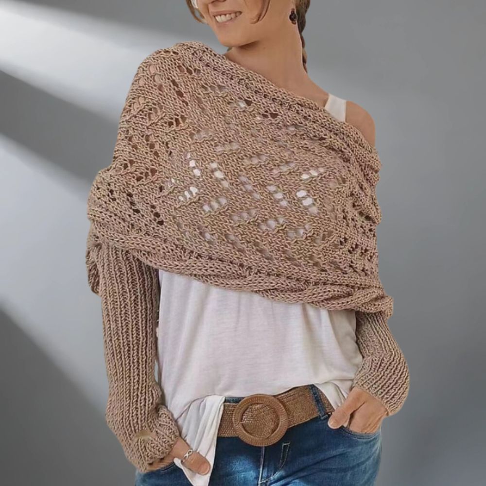 Denisse | Luxuosa Xale de Tricô