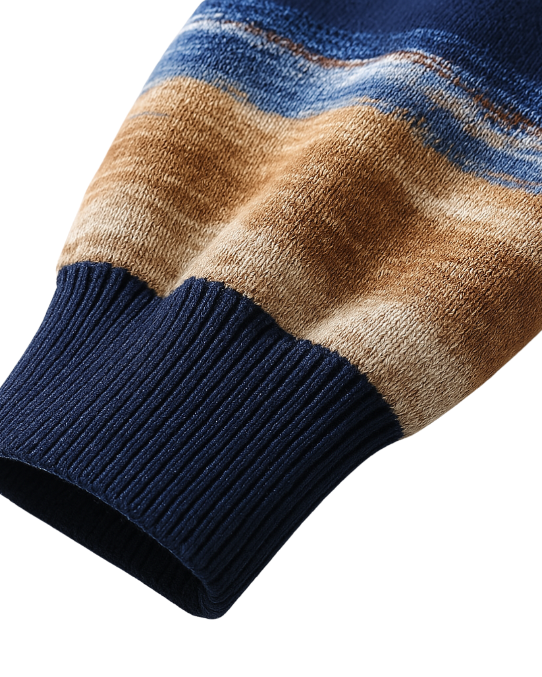 Cardigan de Lã com Efeito de Pincel