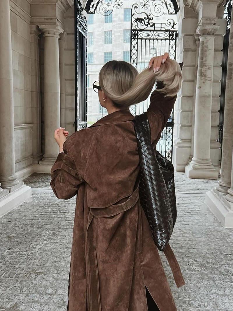 Molly - Trenchcoat de Camurça