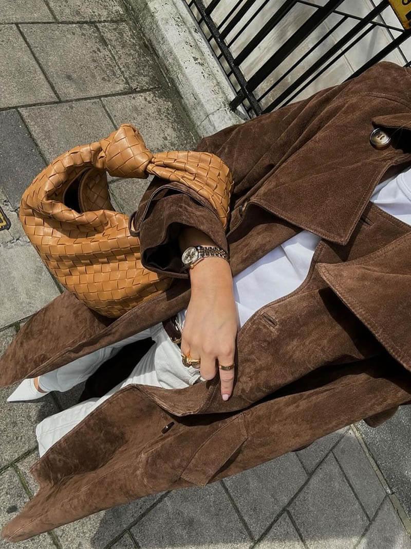 Molly - Trenchcoat de Camurça