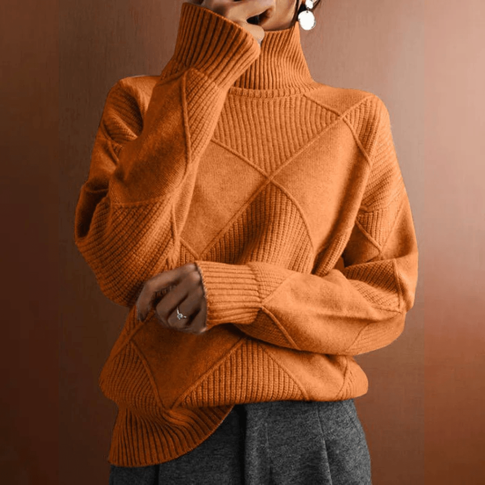 Marcelle | Suéter Chunky de Gola Alta