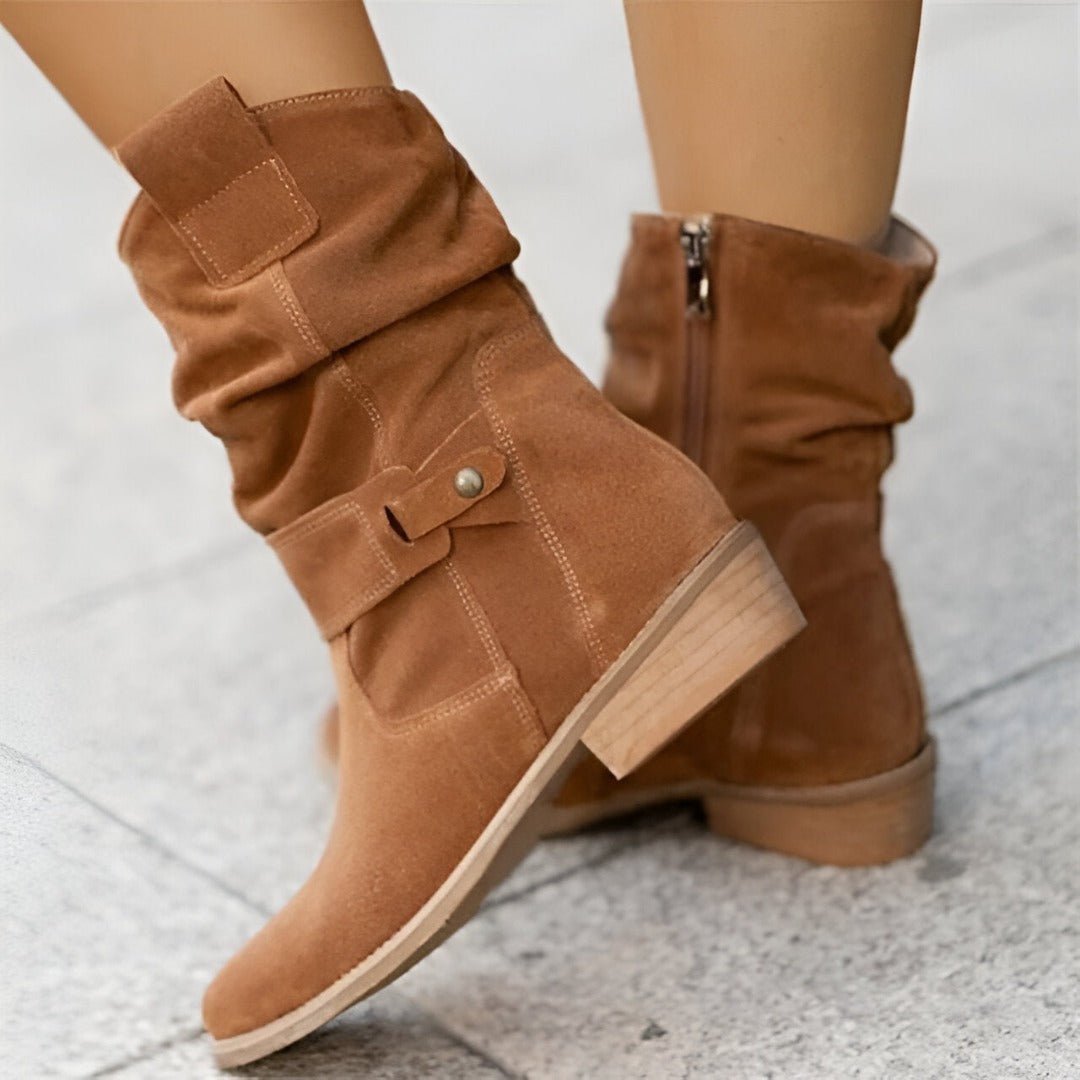 Amy – Botas de veludo