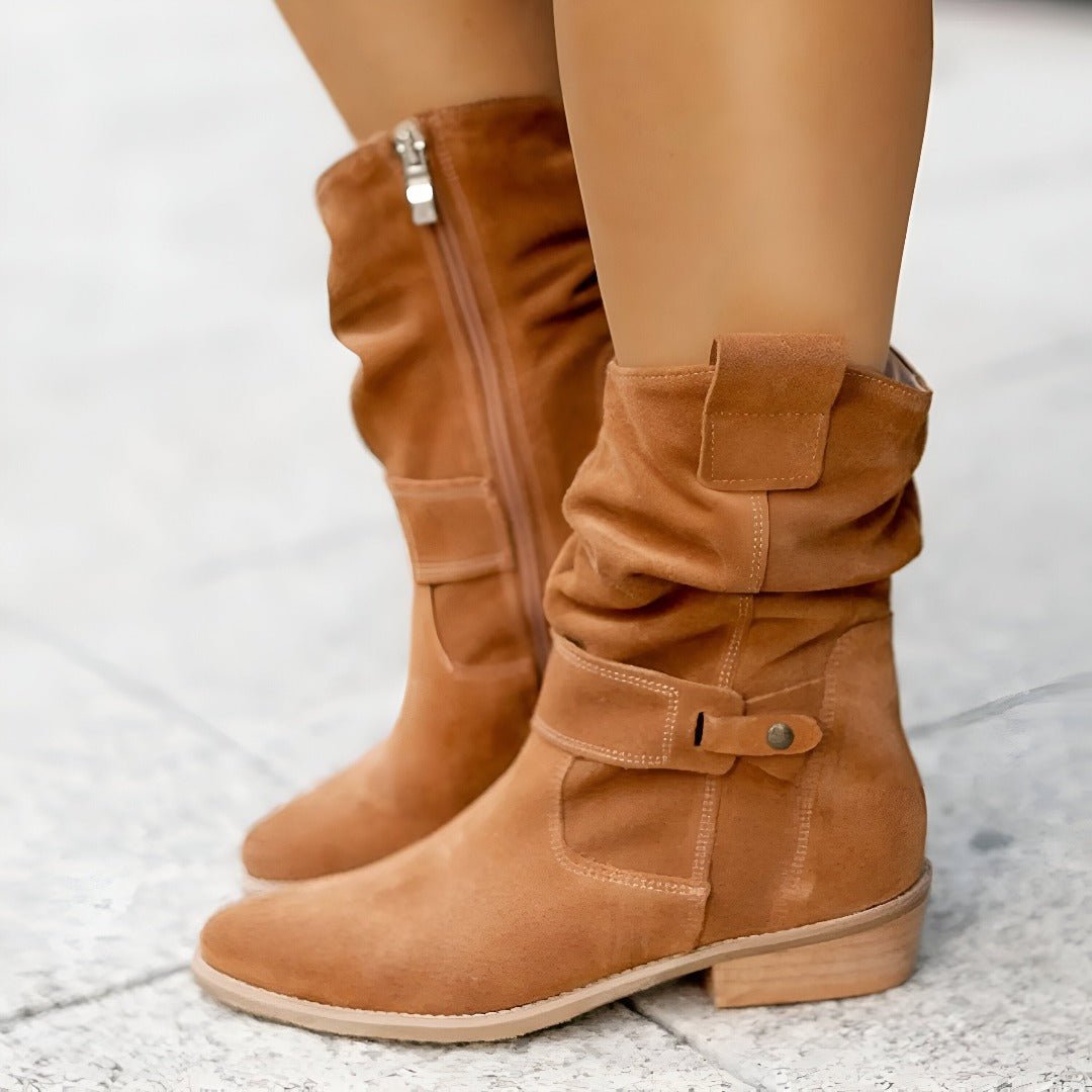Amy – Botas de veludo