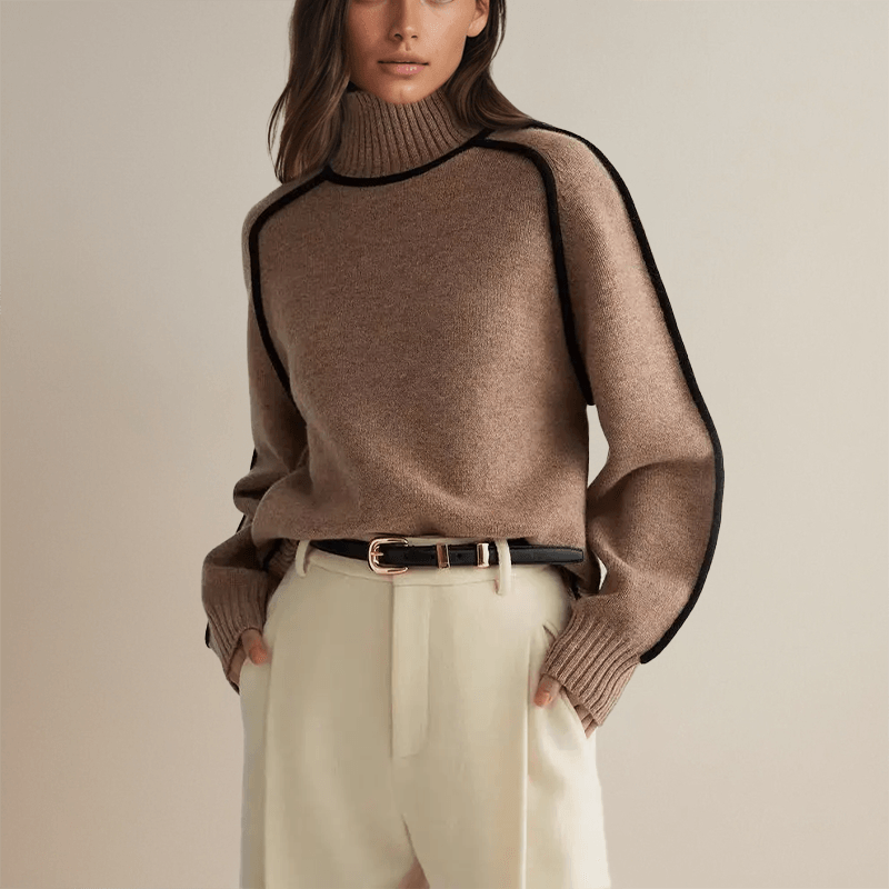 Lara | Suéter Feminino com Gola Alta