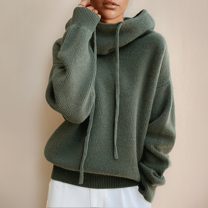 Charlotte | Suéter de Gola Alta em Lã Merino