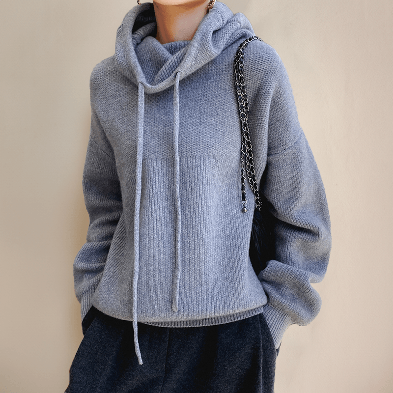Charlotte | Suéter de Gola Alta em Lã Merino