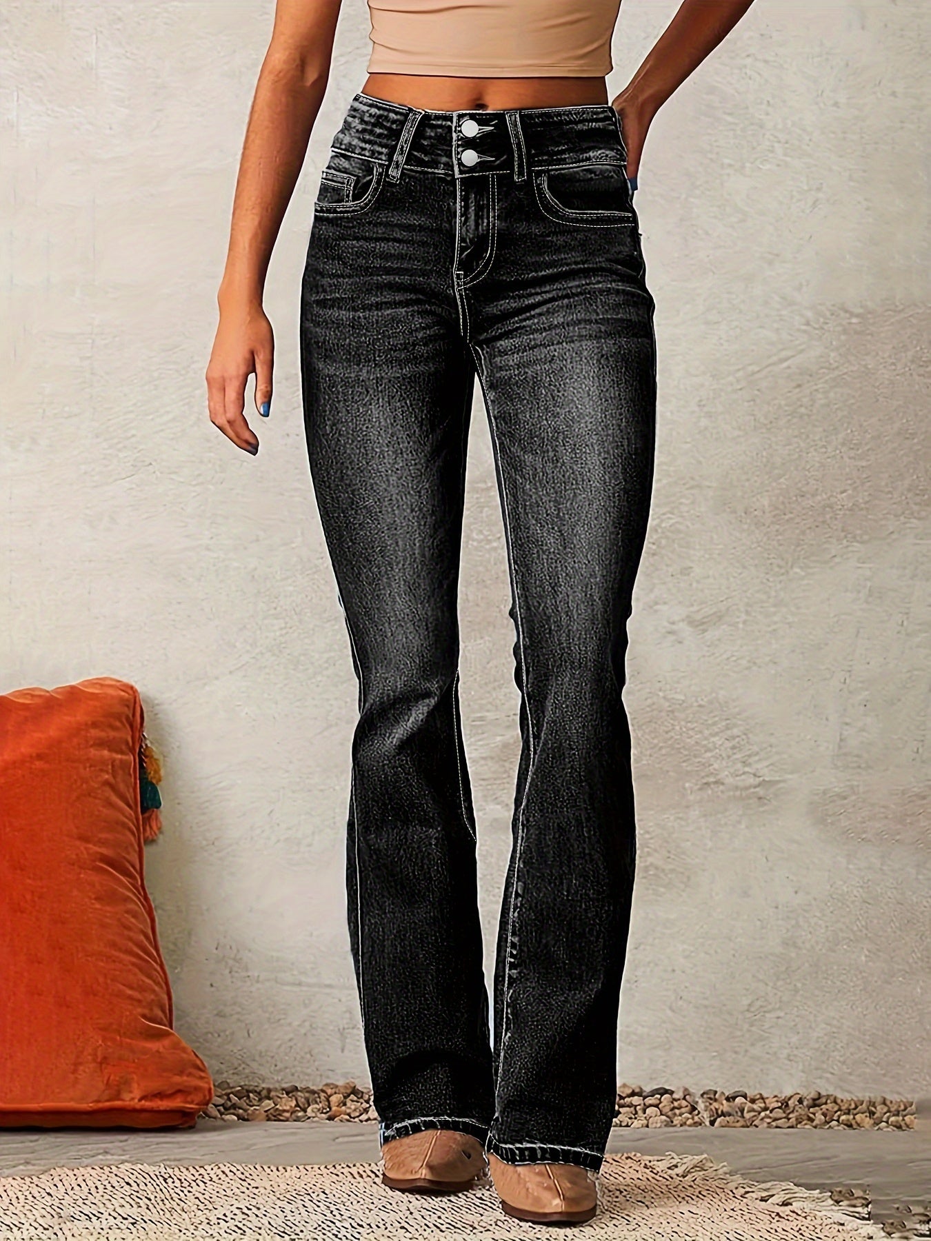 Aya™ Calça Skinny de Cintura Alta