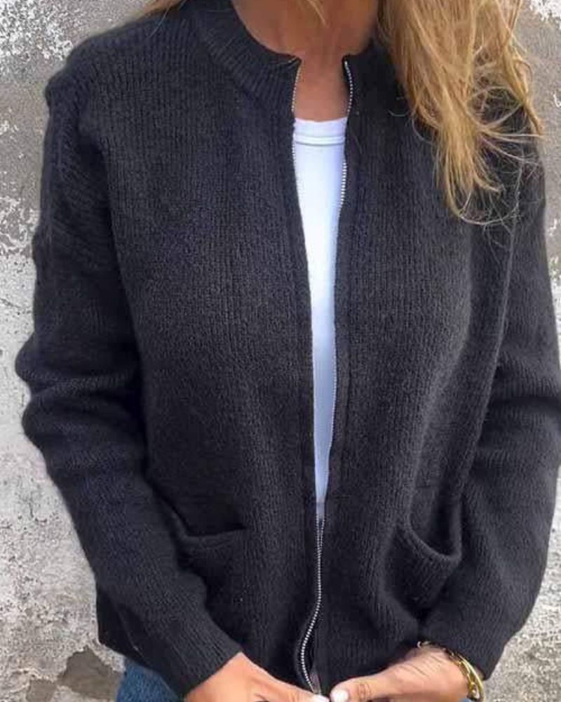 ERA - Cardigan de algodão com zíper