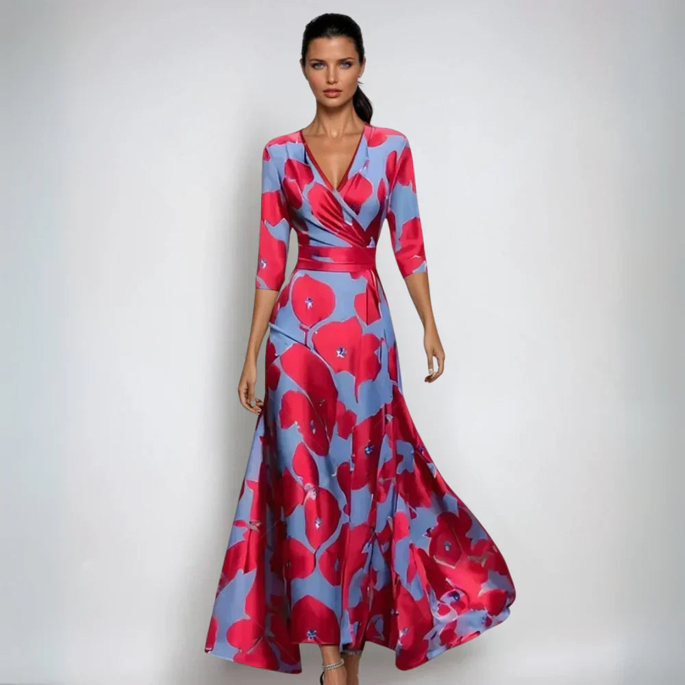 Emily™ | Vestido Envelope Floral Estiloso