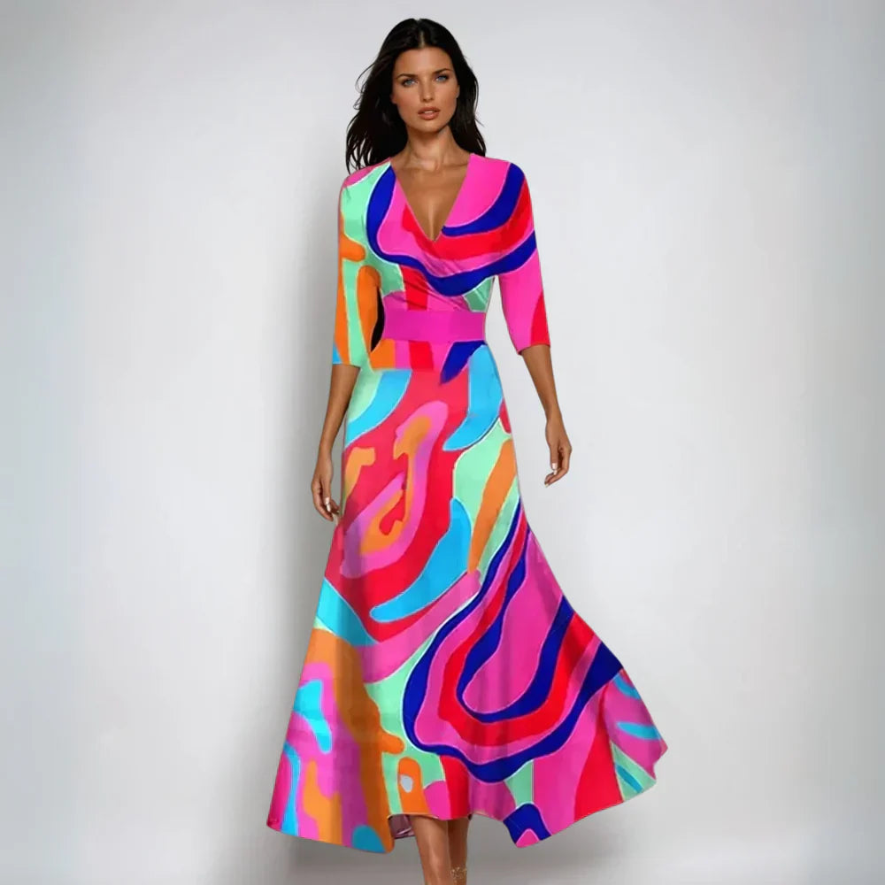 Emily™ | Vestido Envelope Floral Estiloso