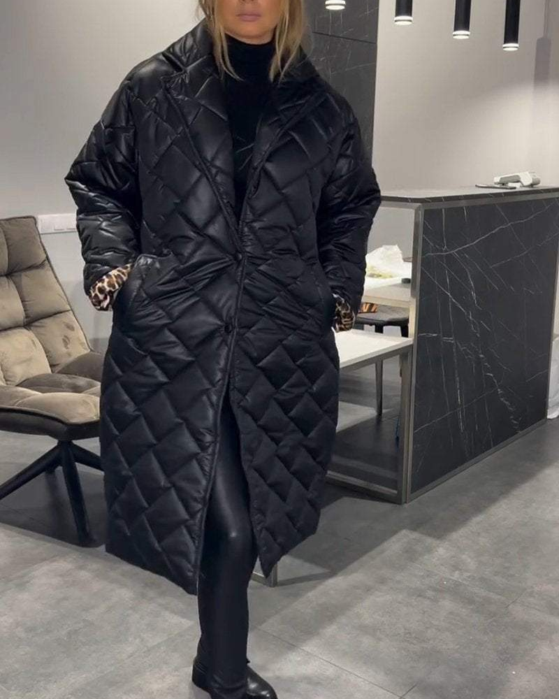 DIASY - MANTEAU MI-LONGO DESCONECTADO EM ALGODÃO COM REVERSO