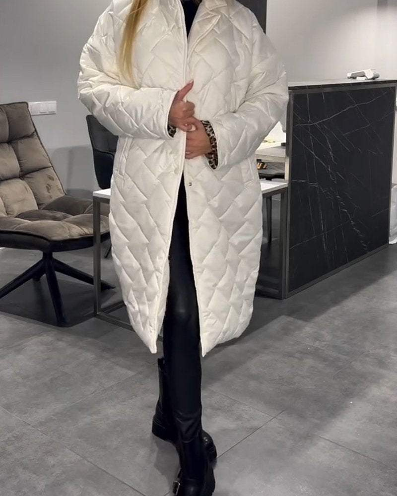 DIASY - MANTEAU MI-LONGO DESCONECTADO EM ALGODÃO COM REVERSO