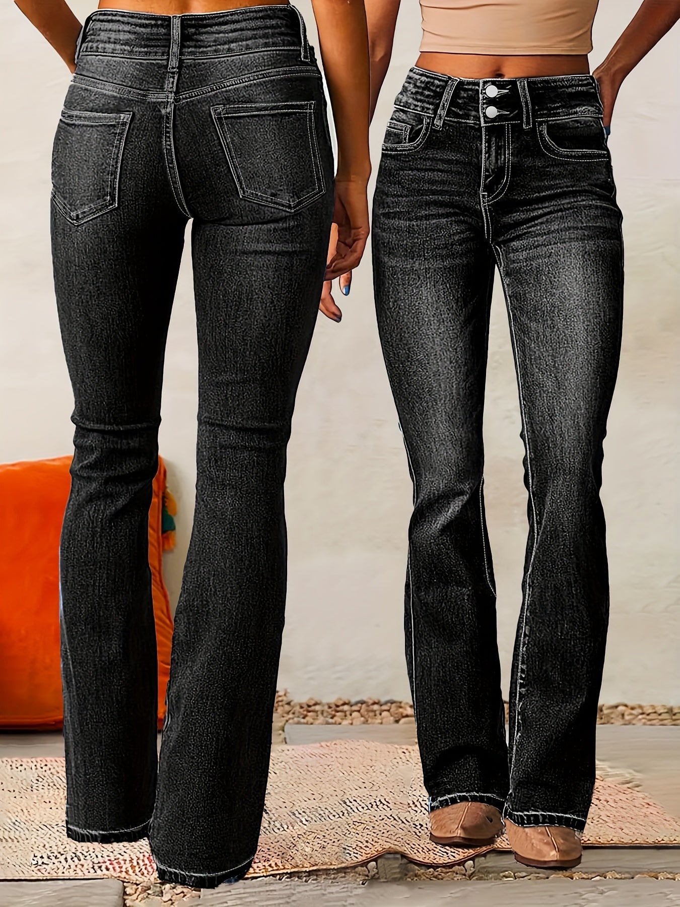 Aya™ Calça Skinny de Cintura Alta