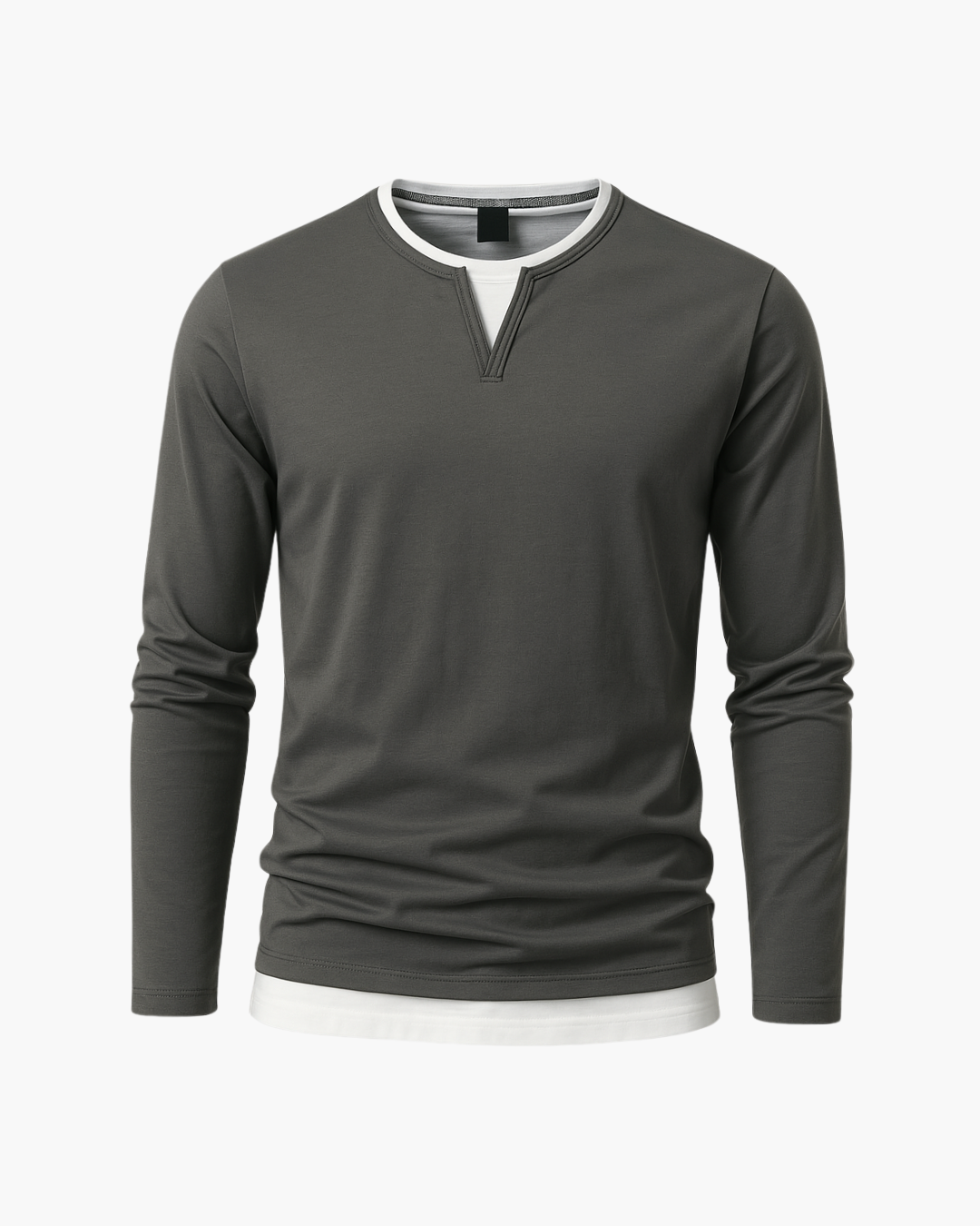 Camiseta de Manga Longa em Lã Merino