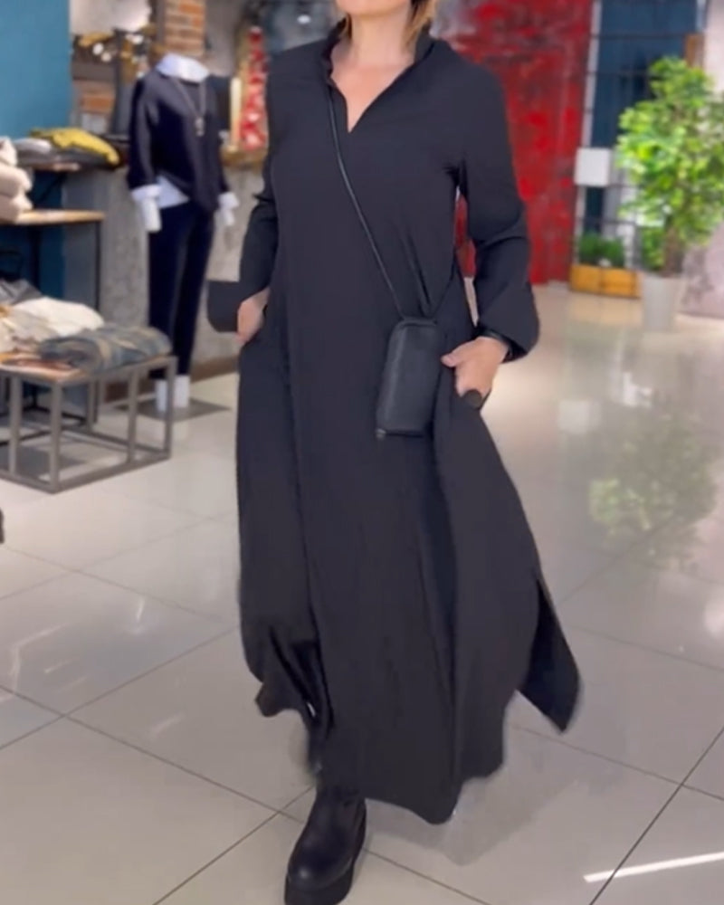 EVITA - VESTIDO LONGO ELEGANTE E CONFORTÁVEL