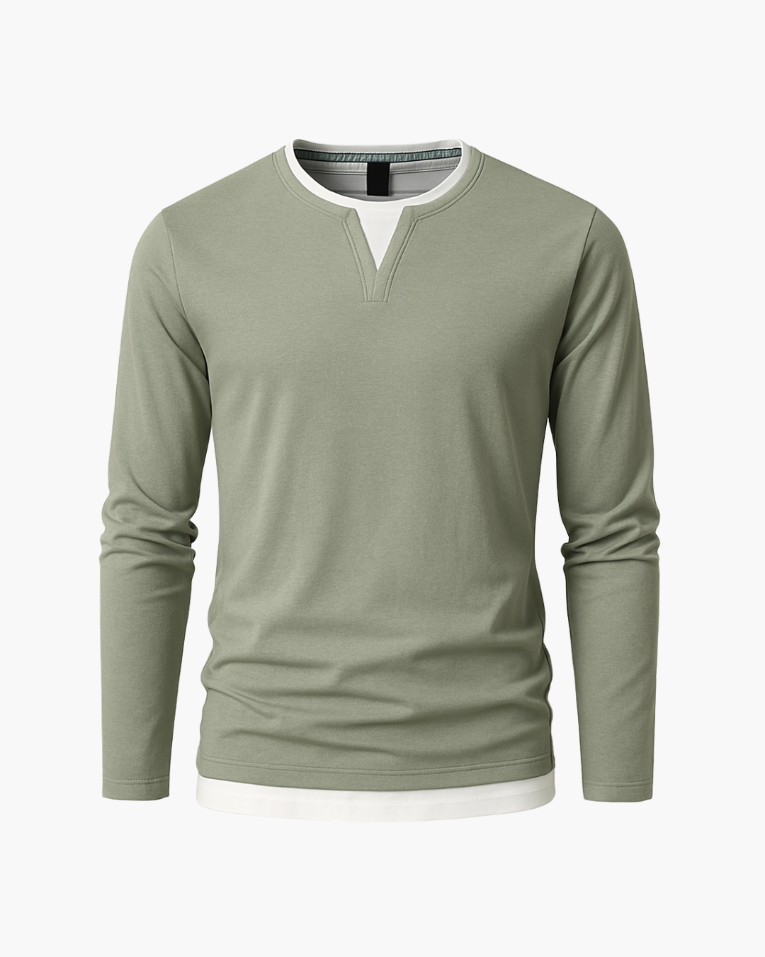 Camiseta de Manga Longa em Lã Merino