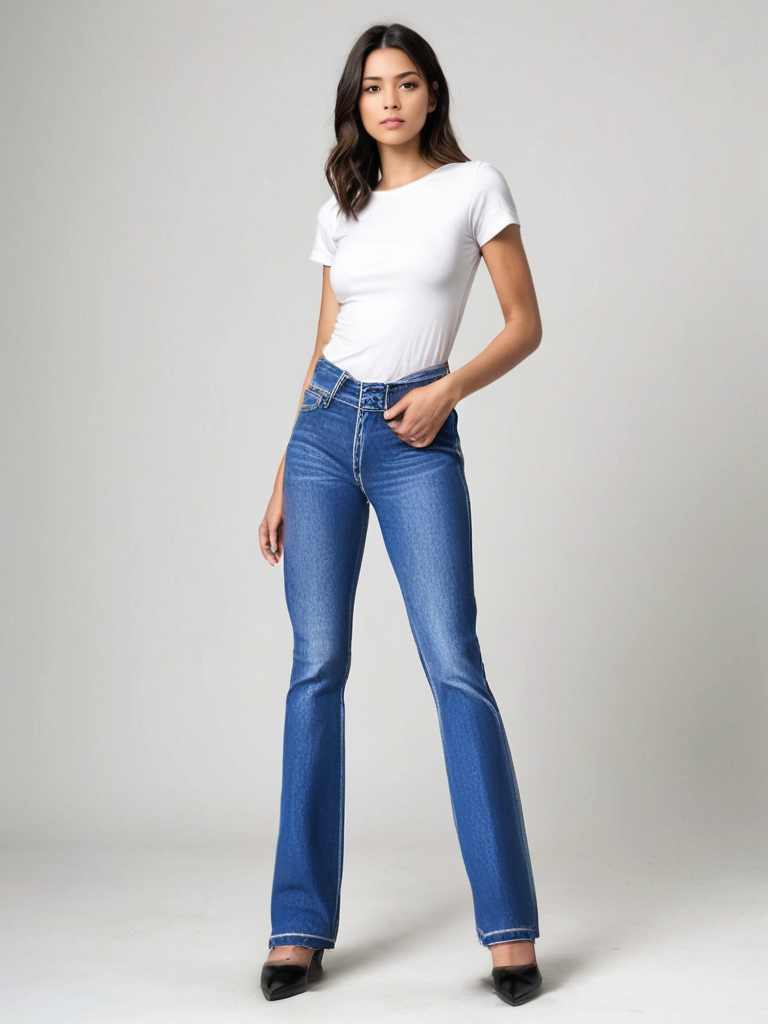 Aya™ Calça Skinny de Cintura Alta