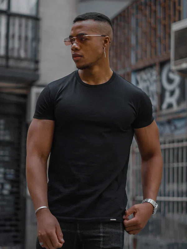CAMISETA BÁSICA SLIM-FIT PACOTE COM 4
