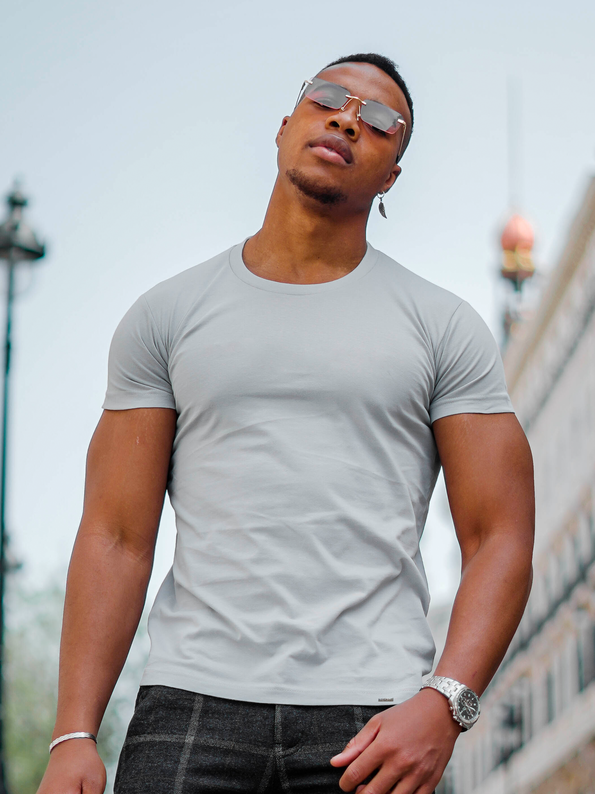 CAMISETA BÁSICA SLIM-FIT PACOTE COM 2