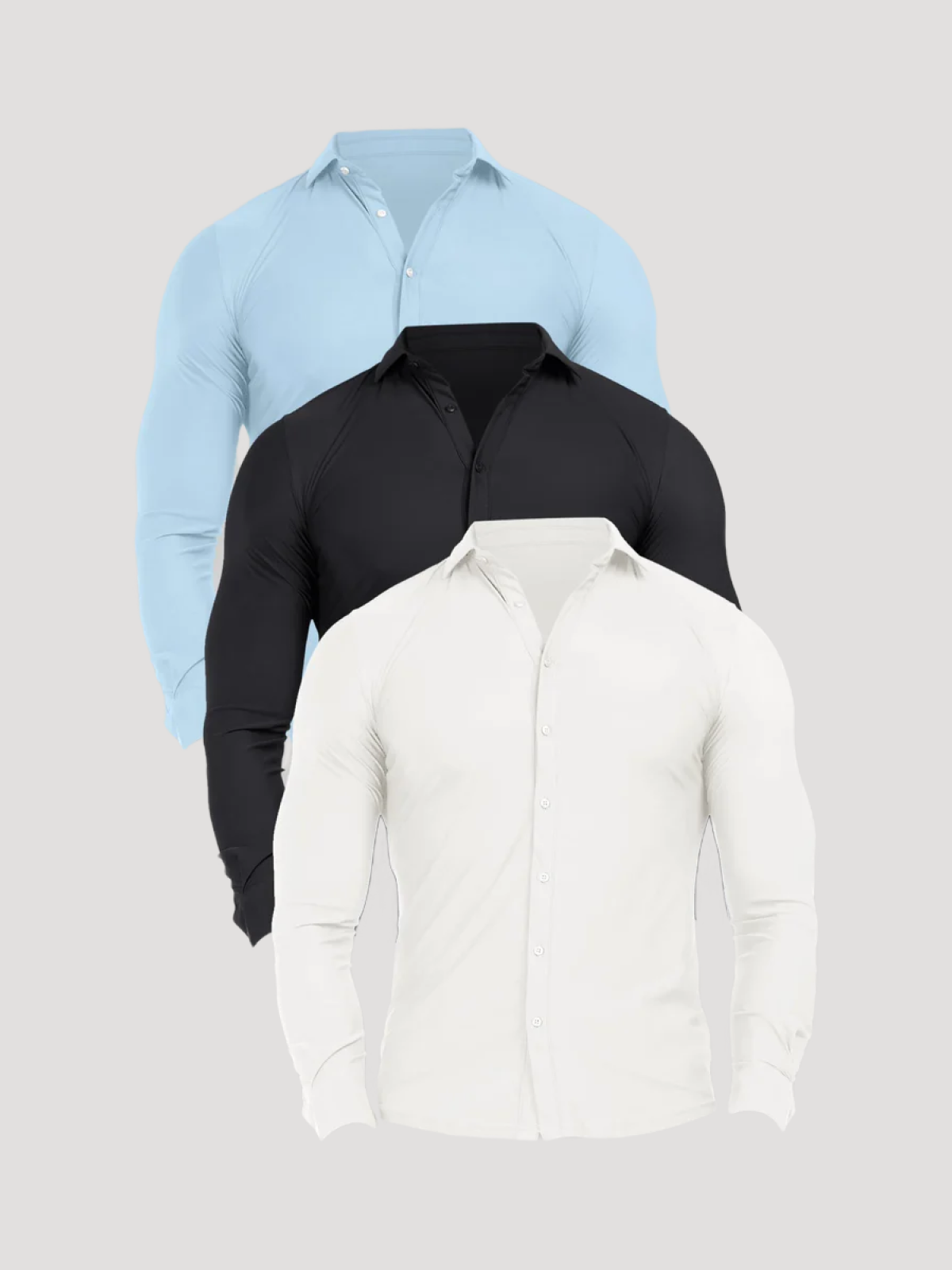 JAMES - CAMISA MUSCLEFIT PACOTE COM 3