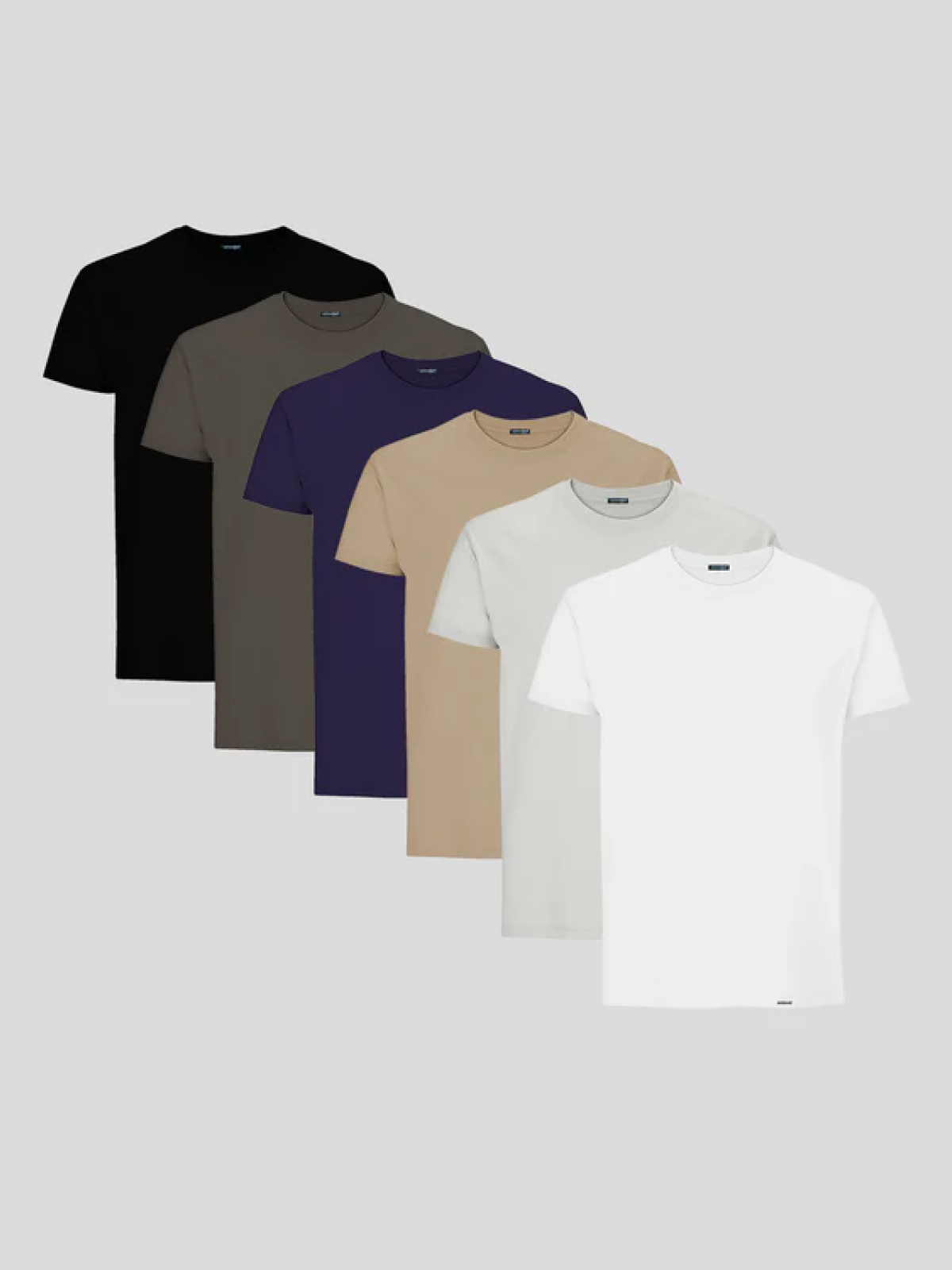 CAMISETA BÁSICA SLIM-FIT PACOTE COM 6