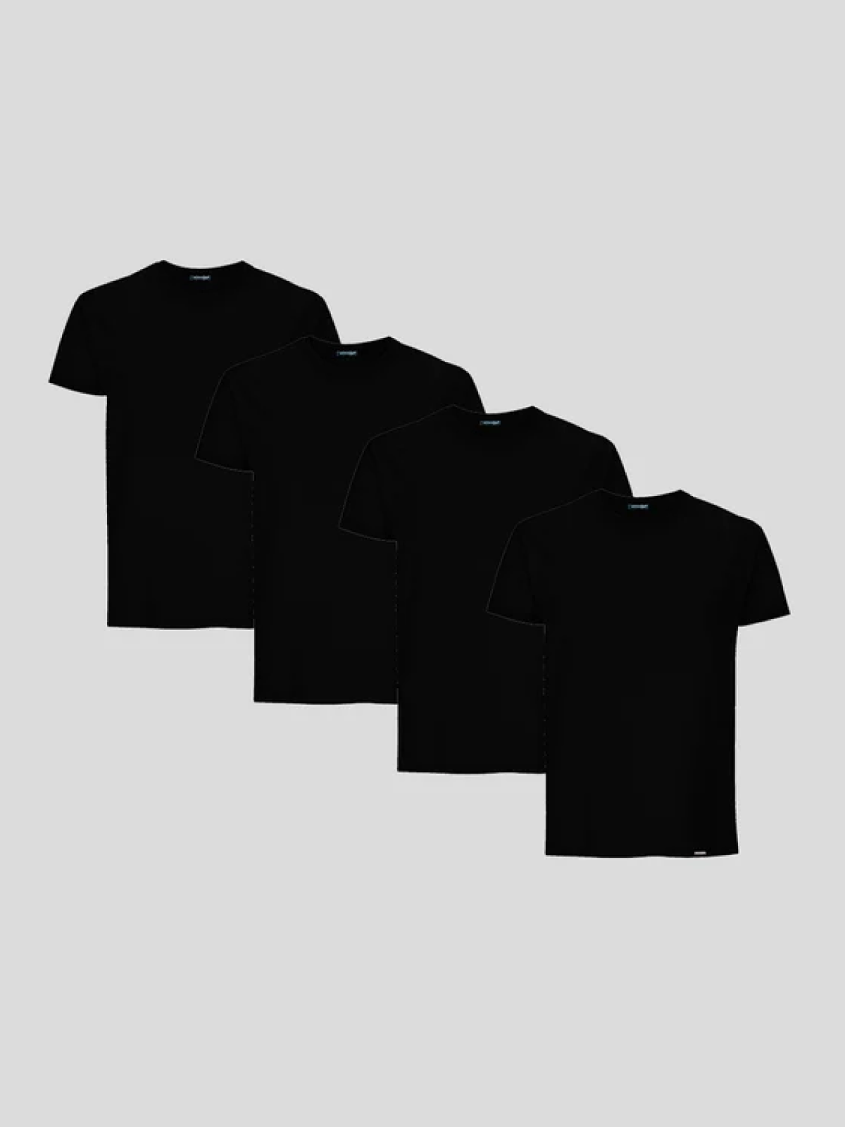 CAMISETA BÁSICA SLIM-FIT PACOTE COM 4