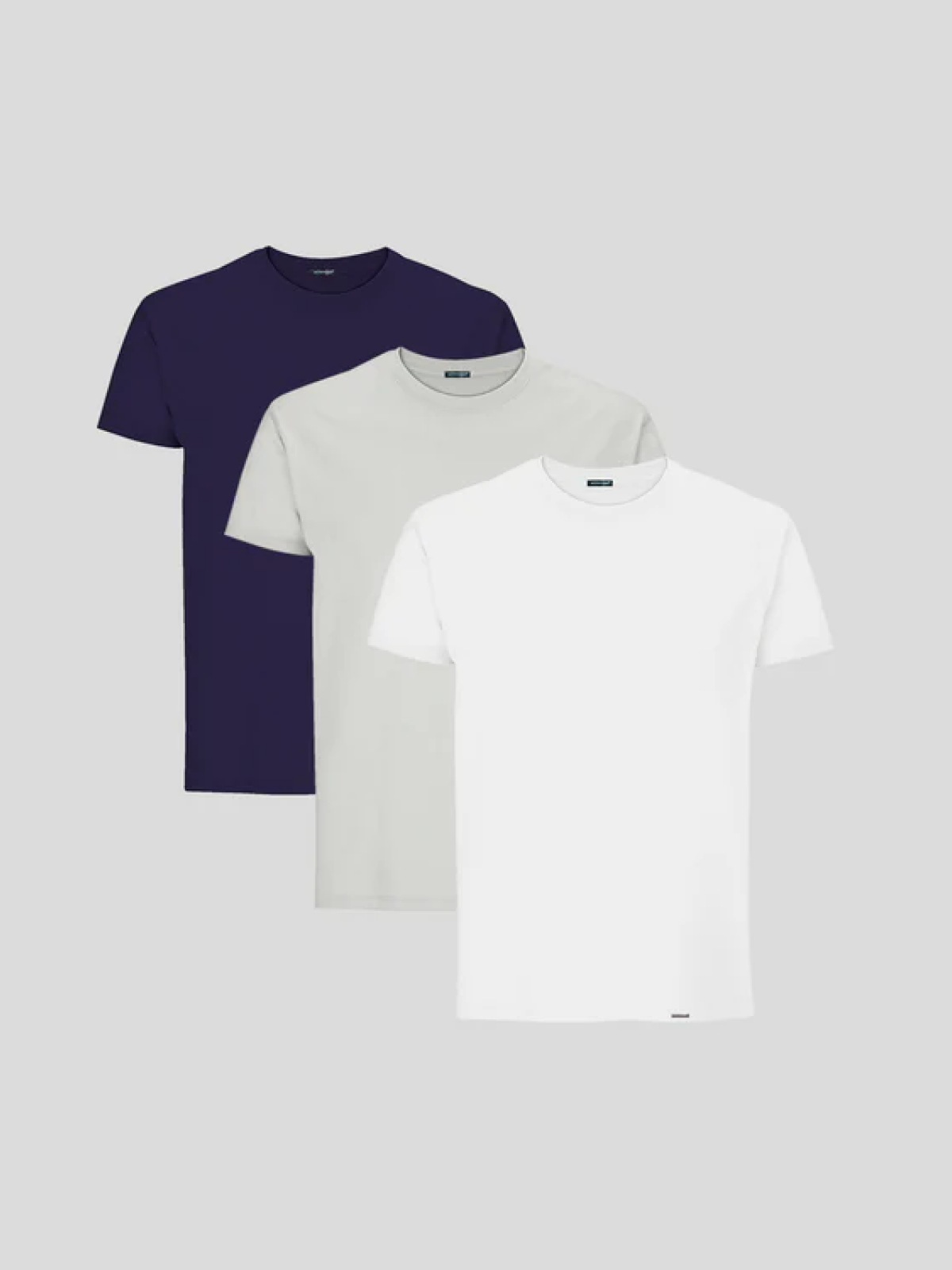 CAMISETA BÁSICA SLIM-FIT PACOTE COM 3