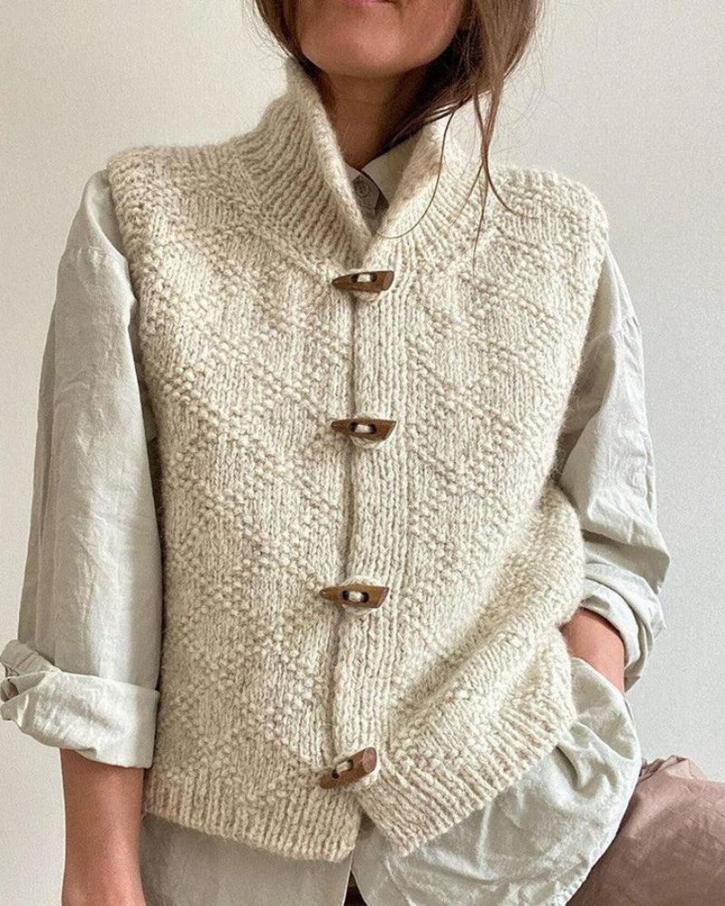 INGRID - CARDIGAN ELEGANTE SEM MANGAS