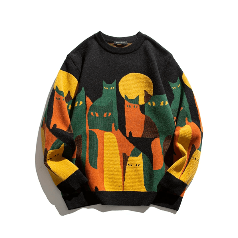 Gato Iluminado pela Lua | Pullover