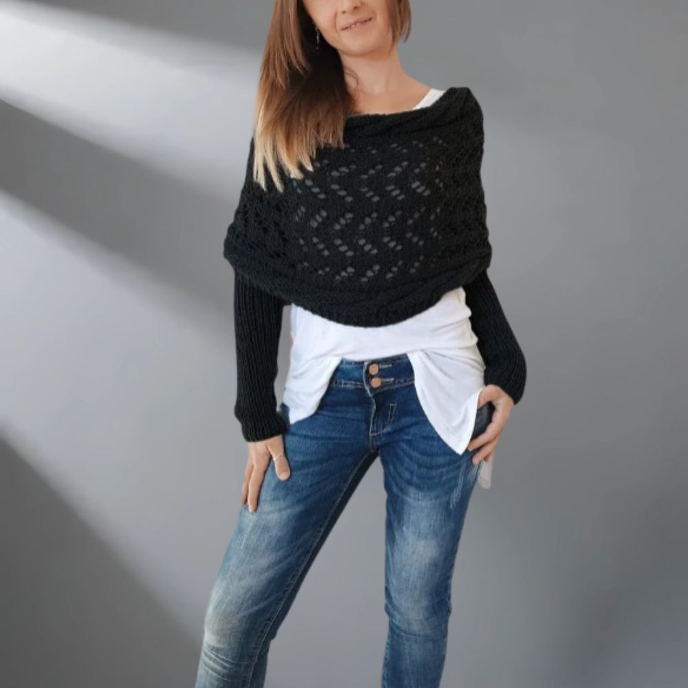 Denisse | Luxuosa Xale de Tricô