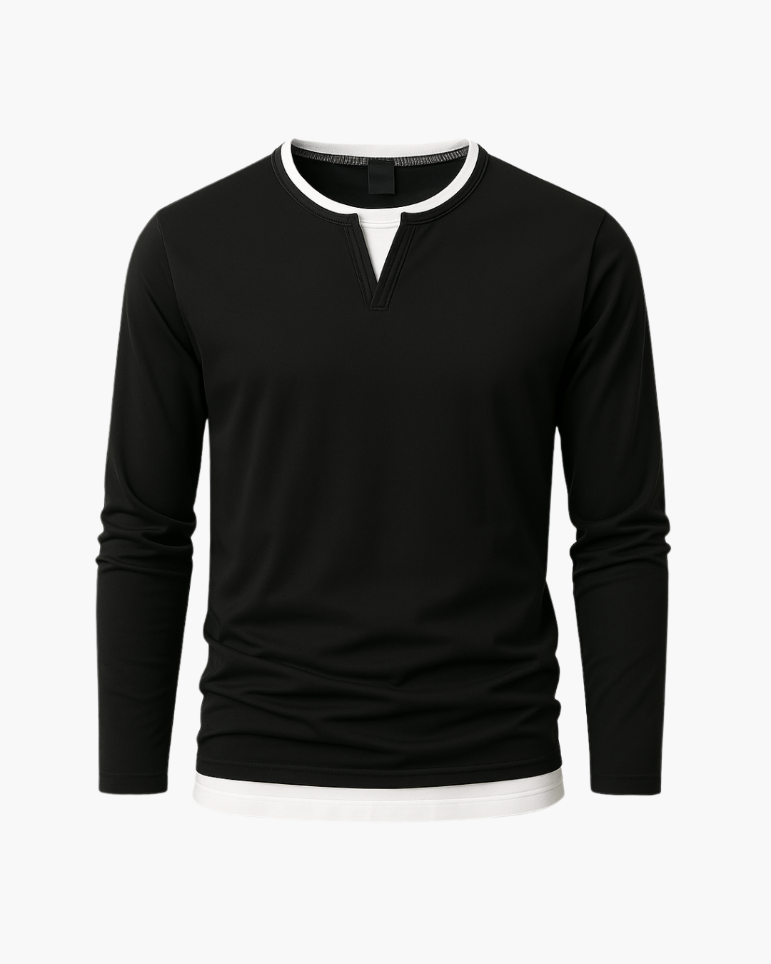 Camiseta de Manga Longa em Lã Merino