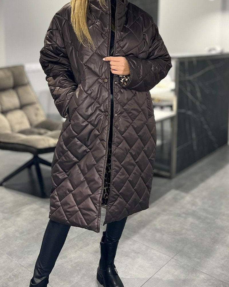 DIASY - MANTEAU MI-LONGO DESCONECTADO EM ALGODÃO COM REVERSO