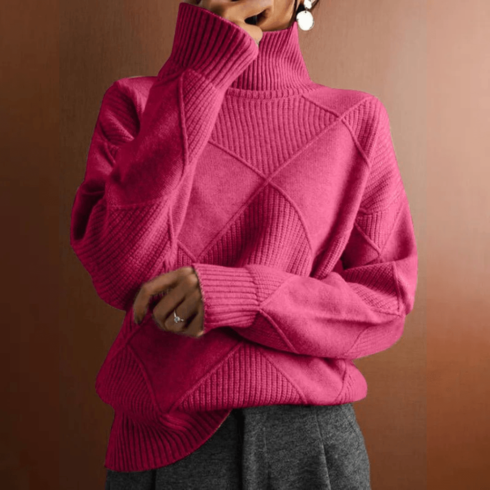 Marcelle | Suéter Chunky de Gola Alta