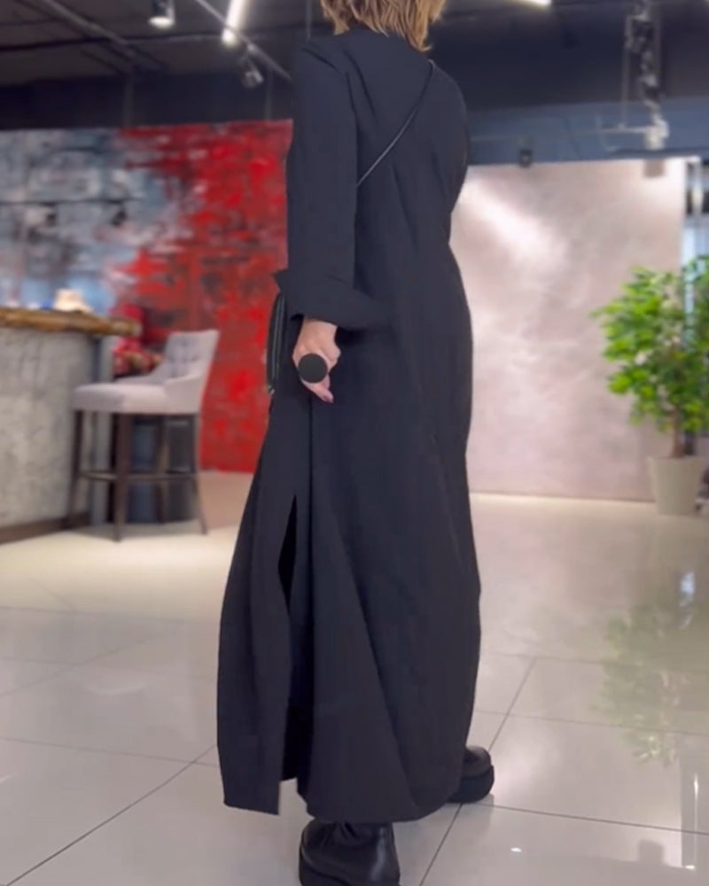 EVITA - VESTIDO LONGO ELEGANTE E CONFORTÁVEL