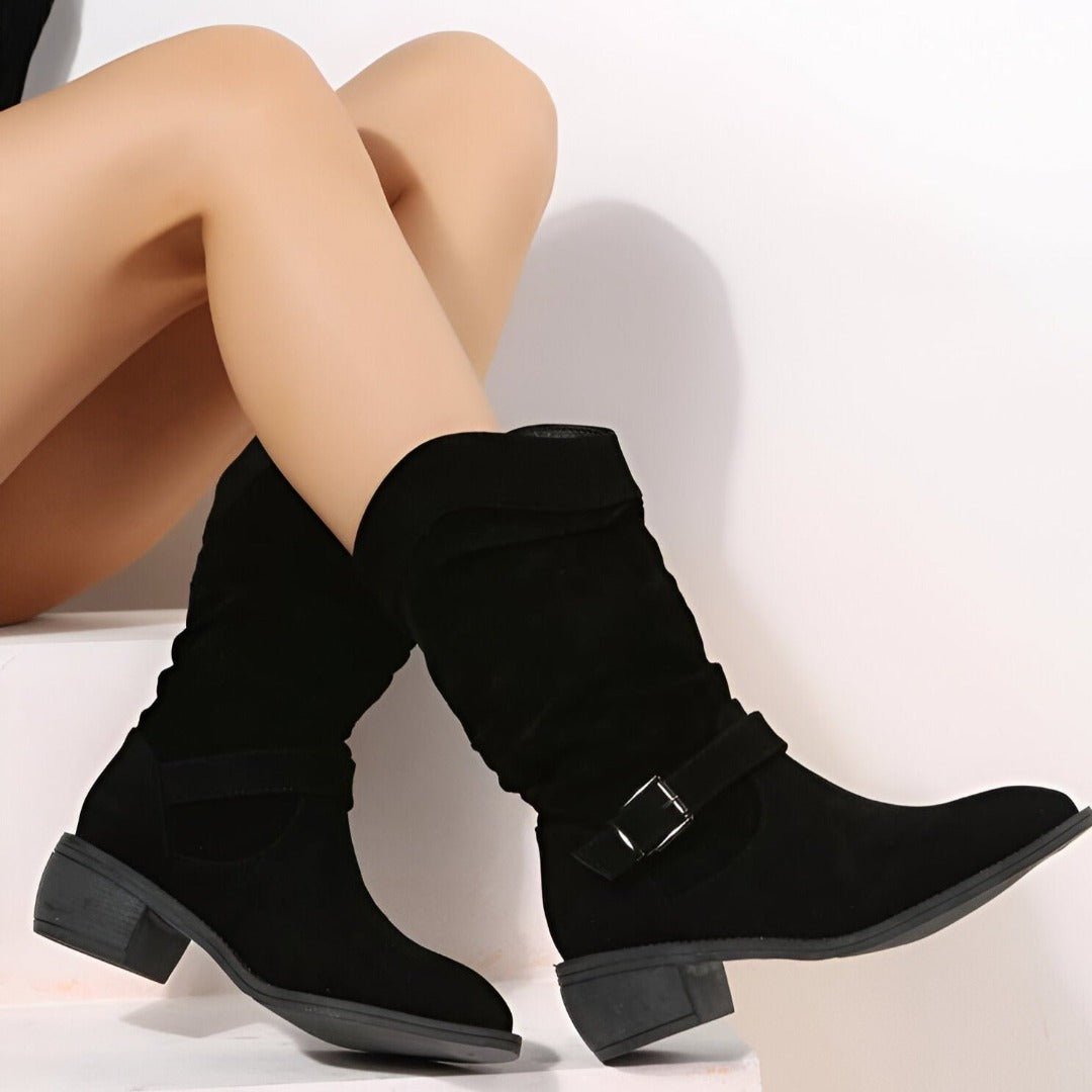 Amy – Botas de veludo