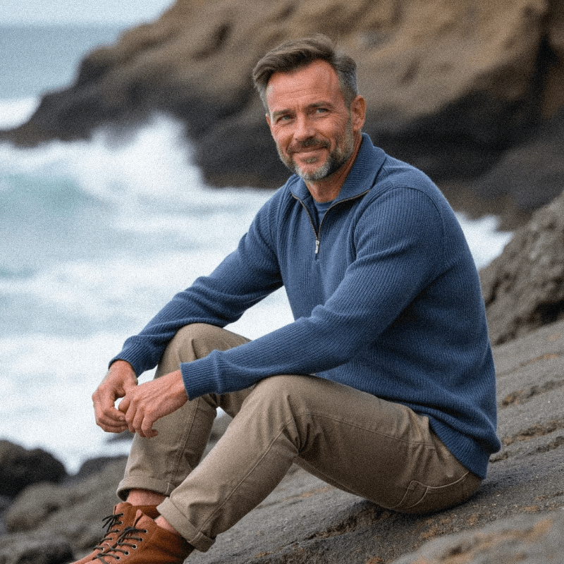 Finn | Suéter de Malha com Zíper para Homens