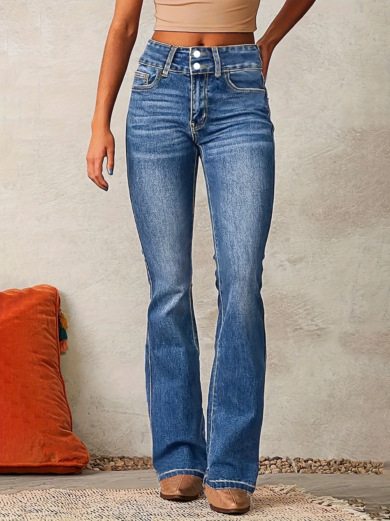 Aya™ Calça Skinny de Cintura Alta