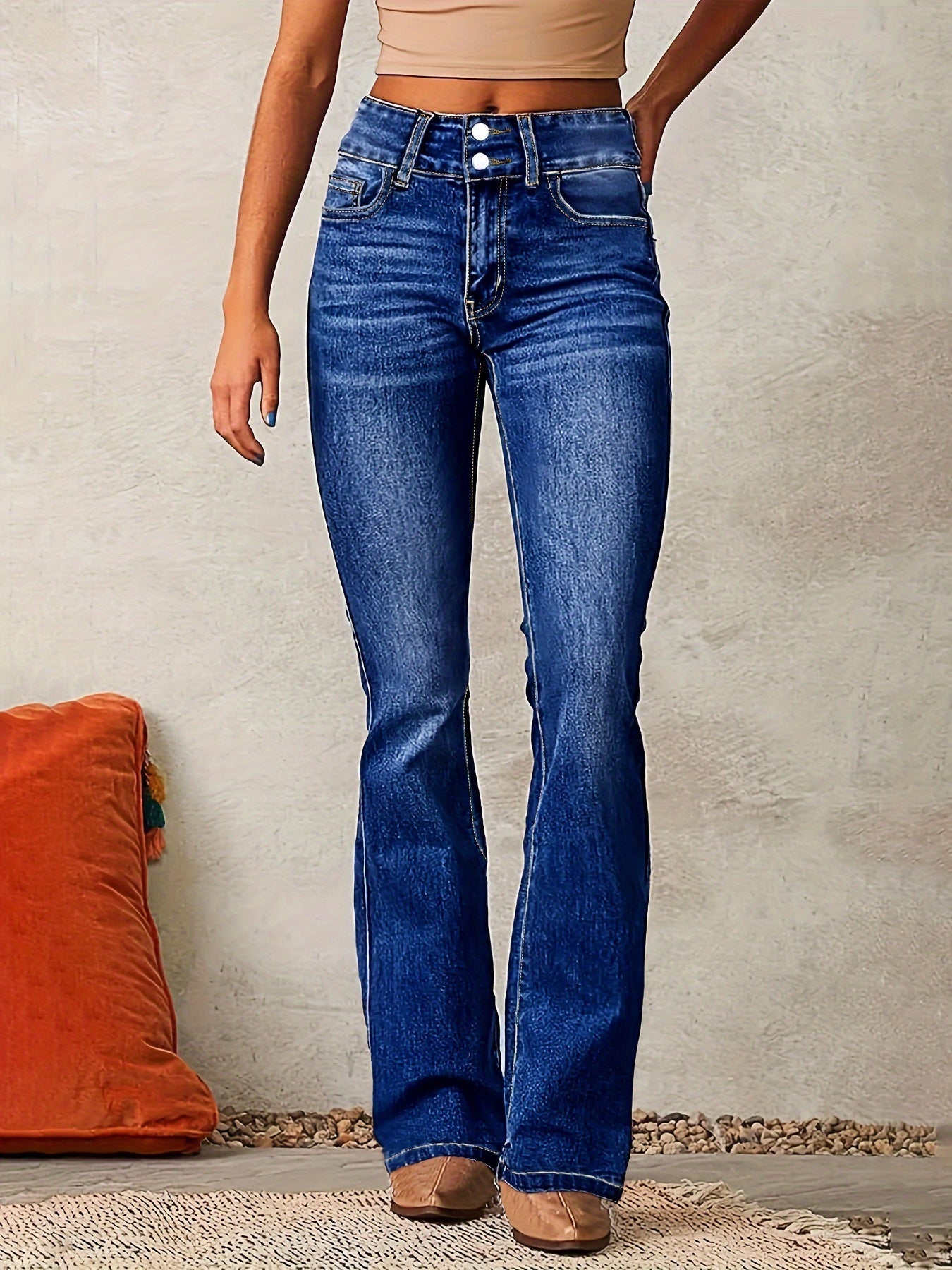 Aya™ Calça Skinny de Cintura Alta